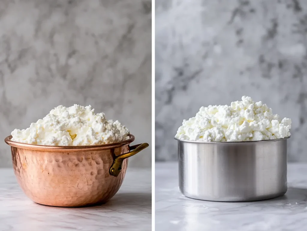Traditional vs modern ricotta making