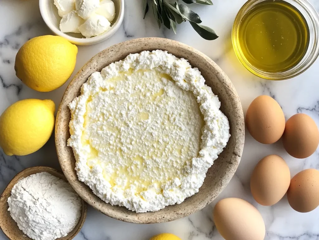 Ricotta cake recipe ingredients