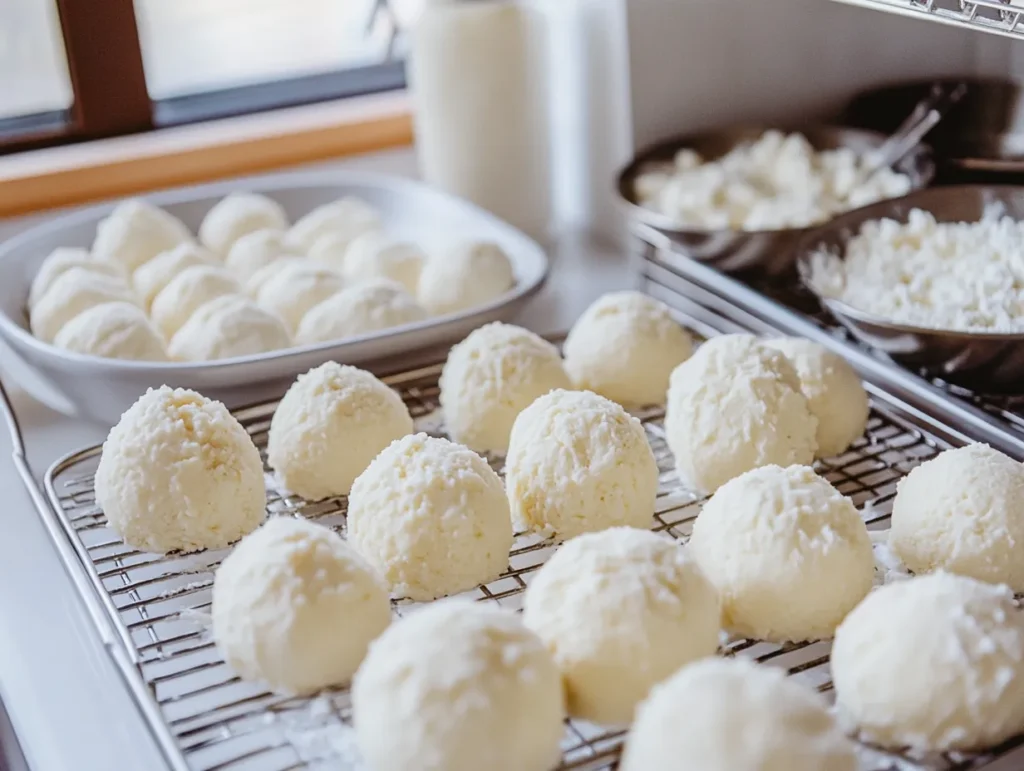 Mixing Ricotta Cookie Dough
