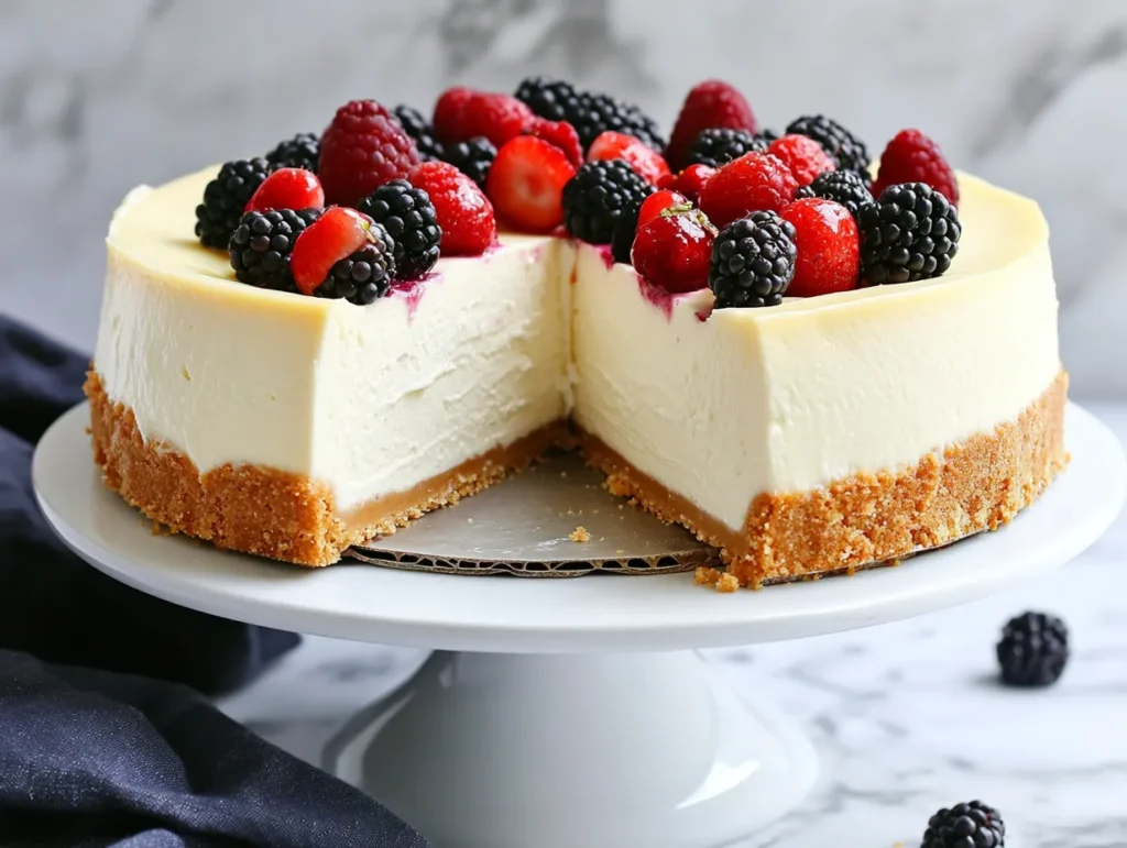 Comparison of cracked and perfect cheesecake