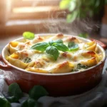 Baked spinach and ricotta stuffed shells