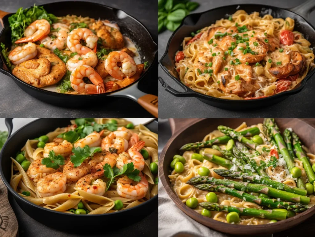 Variety of one-pan dinner recipes
