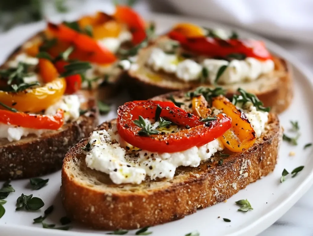 Cheesecake Factory bread crostini with goat cheese