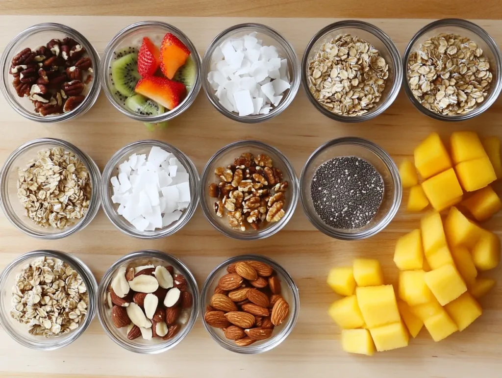 Healthy Toppings for The Perfect Overnight Oats Recipe for Meal Prep