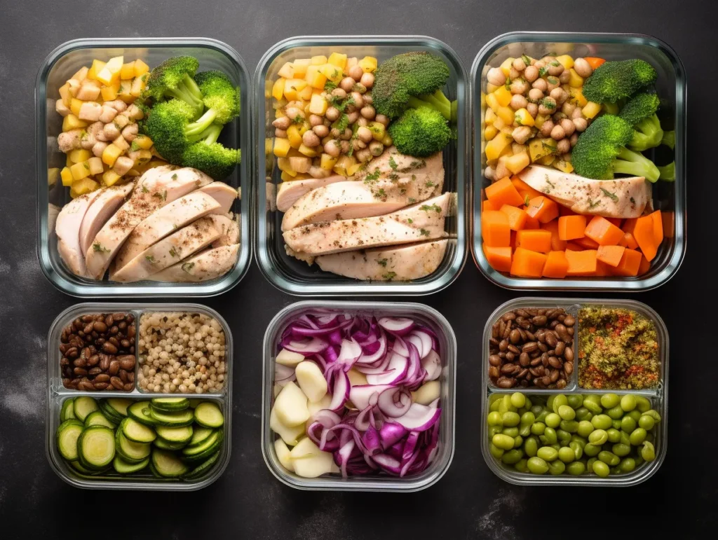 Meal prep containers for easy weeknight cooking