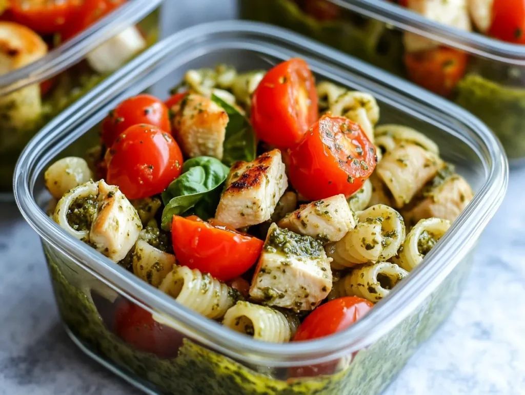 Pesto Pasta Salad Quick Lunch