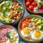 Colorful High-Protein Breakfast Spread