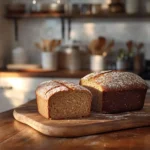 Freshly baked Cheesecake Factory bread on rustic table