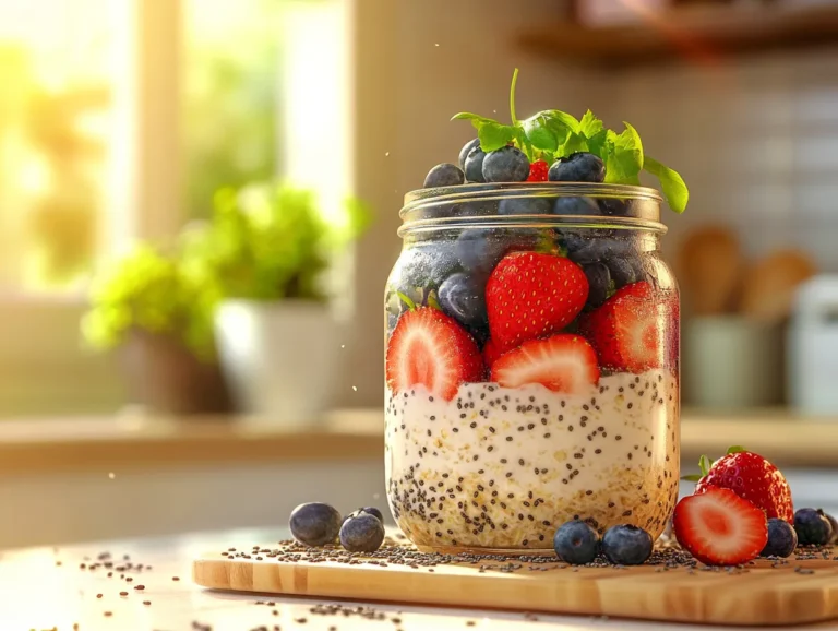 Perfect Overnight Oats Recipe in a Mason Jar with Fresh Fruit